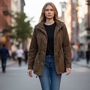 A/X Armani Exchange Hooded Jacket Coat 100% Cotton 💙